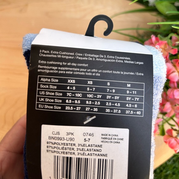 NIKE 3 Pack. Extra-Cushioned. Crew .NEW YTH 10C-3Y - Picture 6 of 12